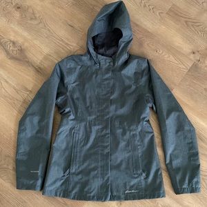 Eddie Bauer Weatheredge Gray Rain Coat